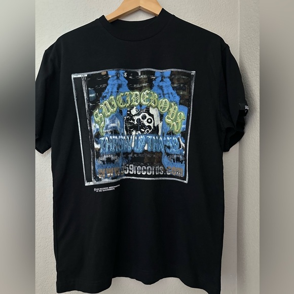 G59 Records Unisex Adult's Short-Sleeved Jewel Case Tee MP7 Black M NWOT, Rare - Picture 1 of 12